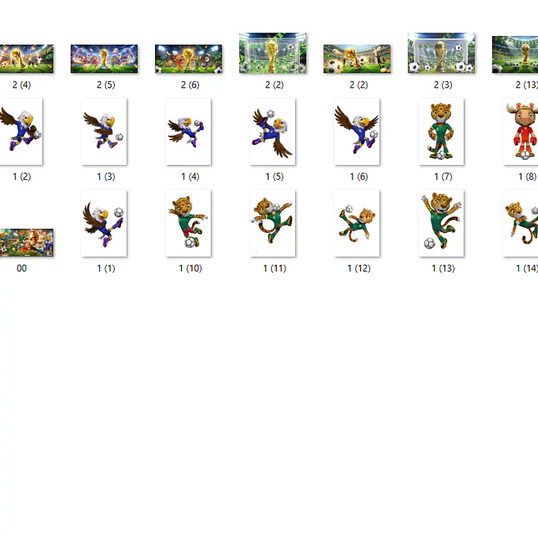 Kit Digital Mascotes da Copa 3