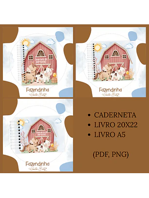 Arquivo Encadernação Baby Fazendinha