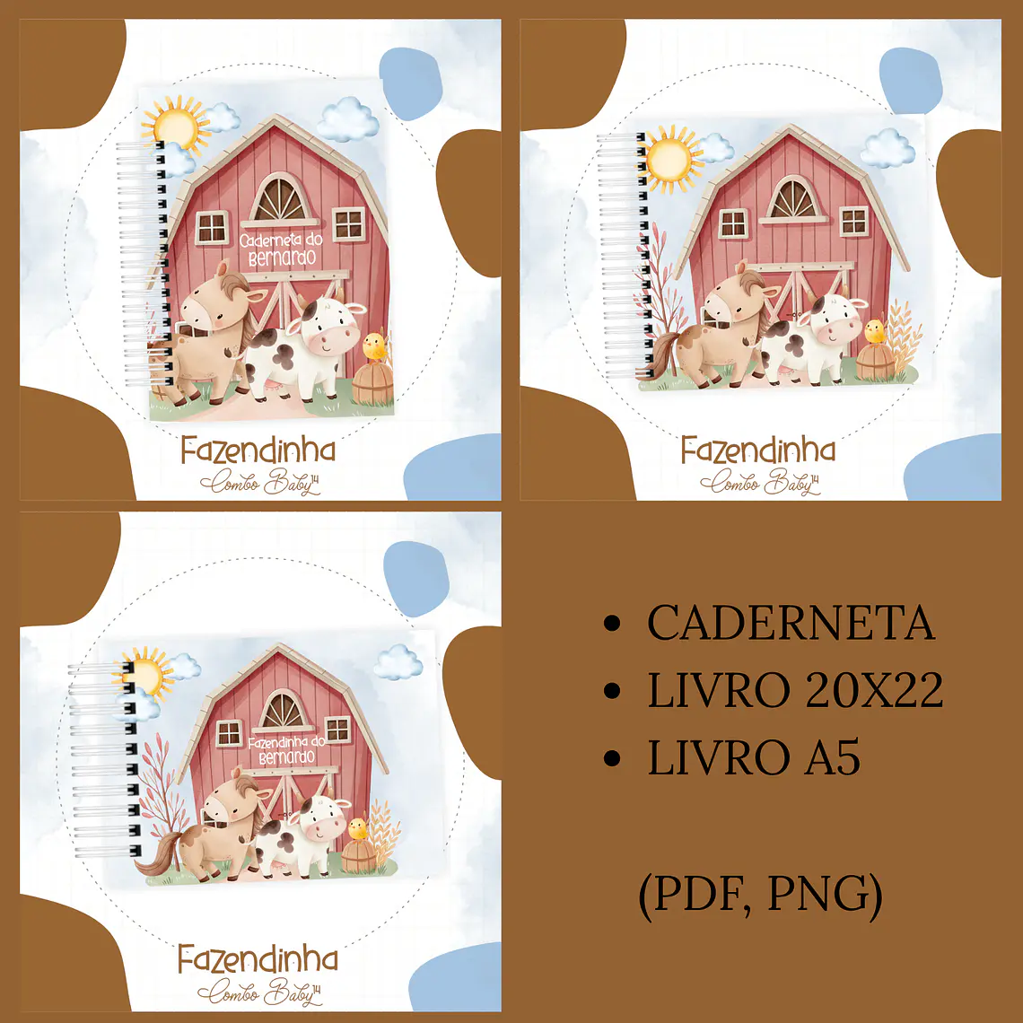 Arquivo Encadernação Baby Fazendinha 1