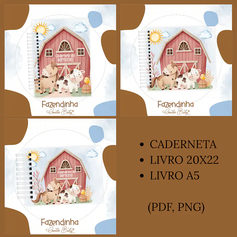 Arquivo Encadernação Baby Fazendinha 1