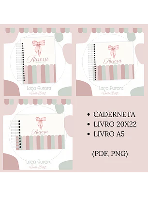 Arquivo Encadernação Baby Laço Aurora