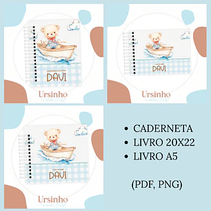 Arquivo Encadernação Baby Ursinho 
