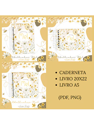 Arquivo Encadernação Baby Floral Abelhinha