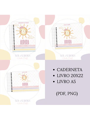 Arquivo Encadernação Baby Sol Aurora