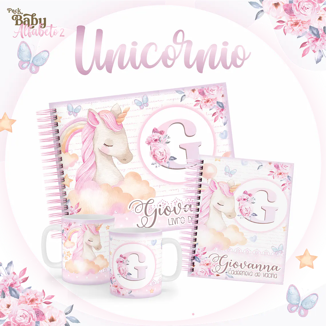 Arquivo Encadernação Baby Unicórnio 1