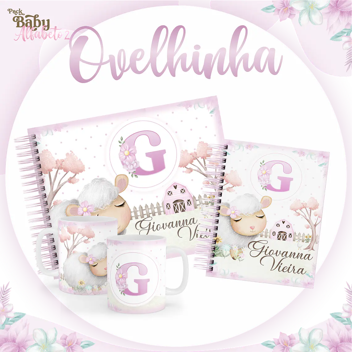 Arquivo Encadernação Baby Ovelhinha 1