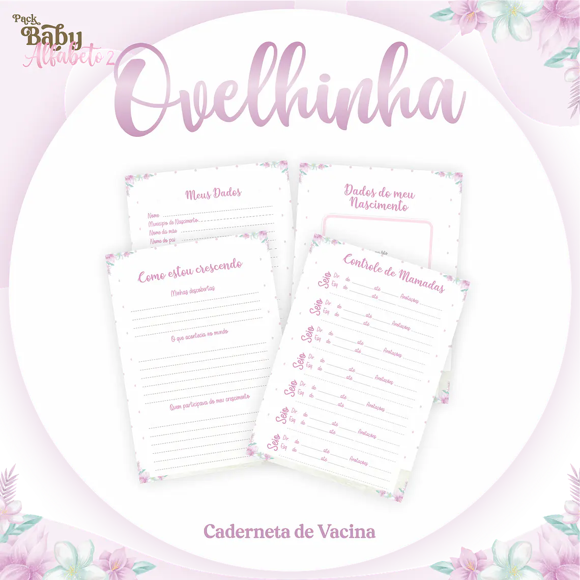 Arquivo Encadernação Baby Ovelhinha 3