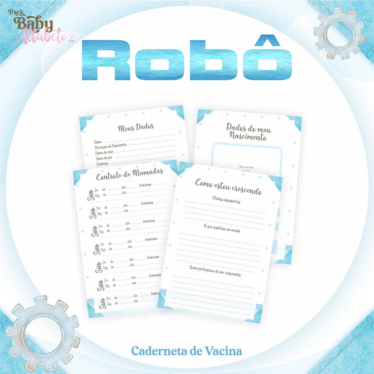Arquivo Encadernação Baby Robô 2