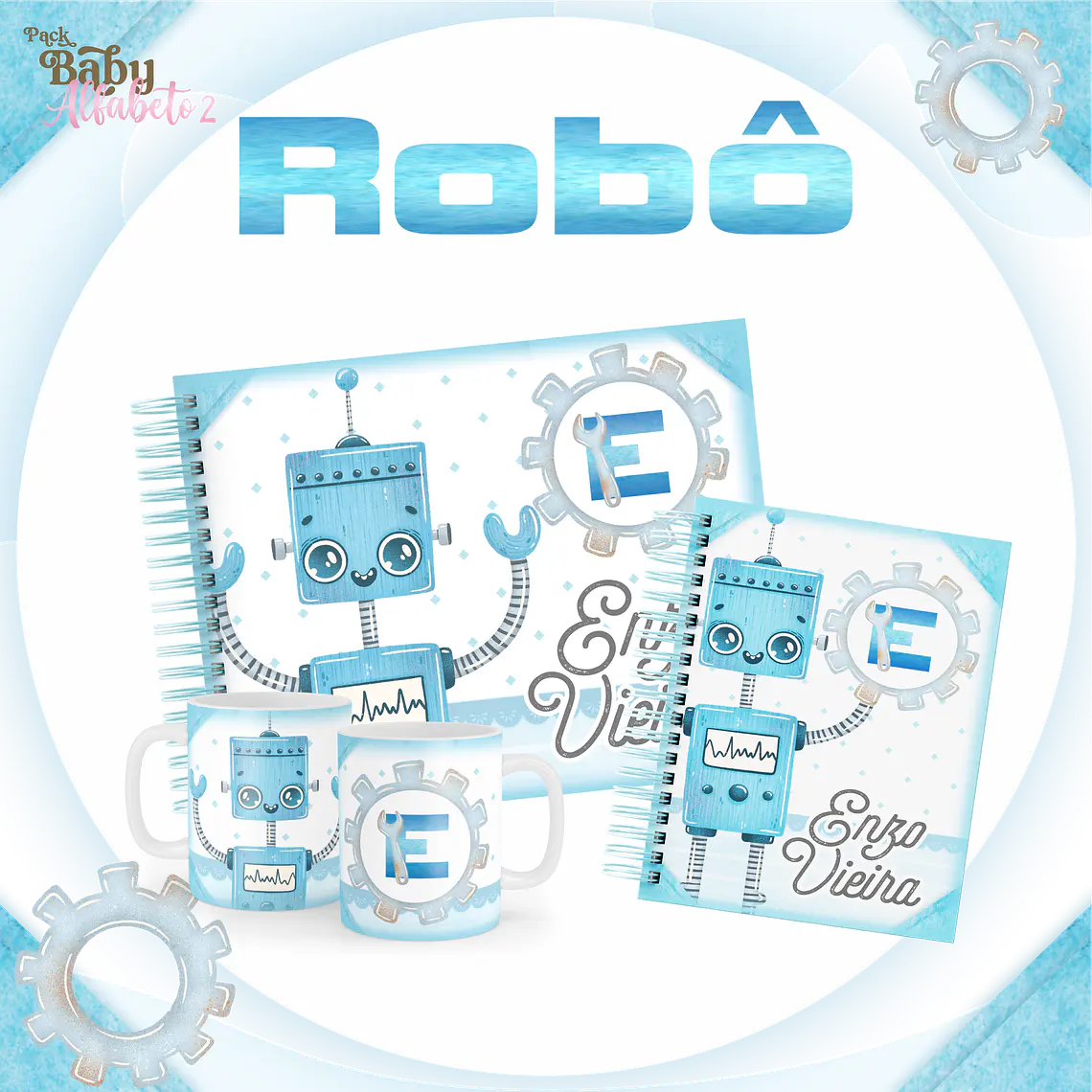 Arquivo Encadernação Baby Robô 1