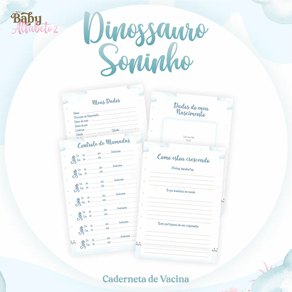 Arquivo Encadernação Baby Dinossauro Soninho 2