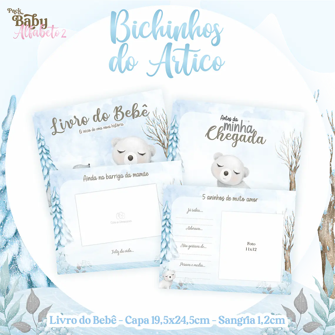 Arquivo Encadernação Baby Bichinhos do Artico 3