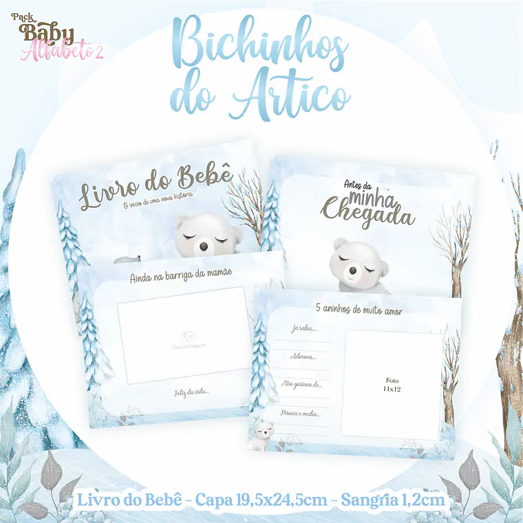 Arquivo Encadernação Baby Bichinhos do Artico 3