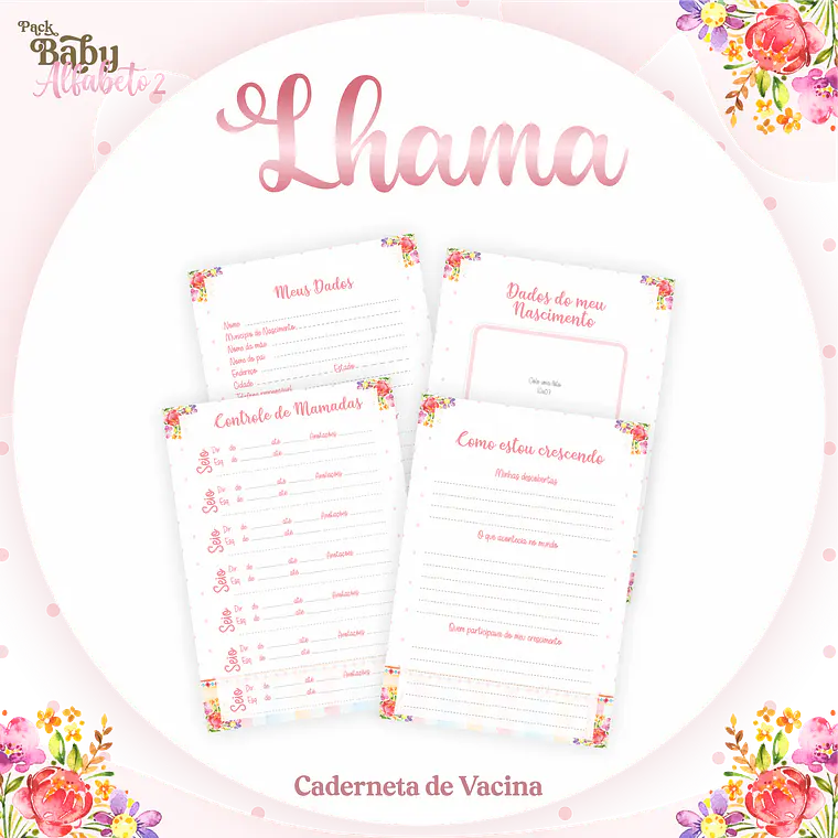 Arquivo Encadernação Baby Lhama 2