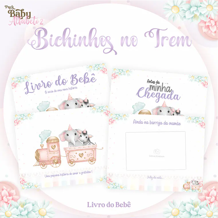 Arquivo Encadernação Baby Bichinhos no Trem  2