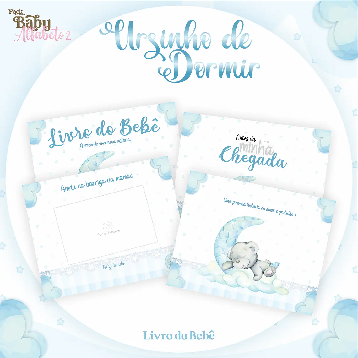 Arquivo Encadernação Baby Ursinho de Dormir 2