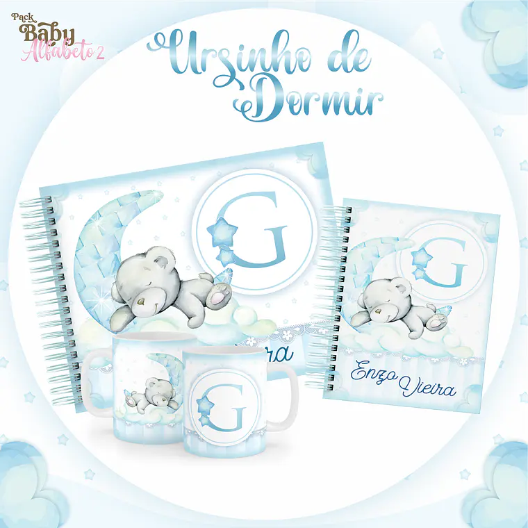 Arquivo Encadernação Baby Ursinho de Dormir 1