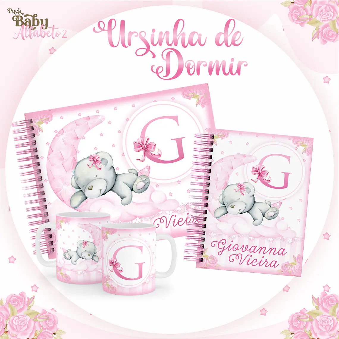 Arquivo Encadernação Baby Ursinha de Dormir 1