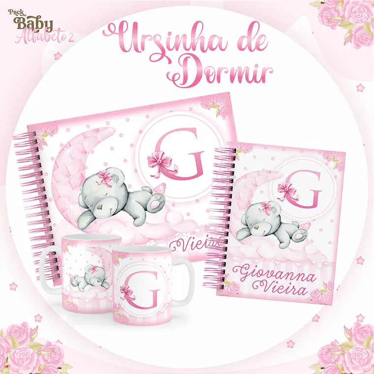 Arquivo Encadernação Baby Ursinha de Dormir 1