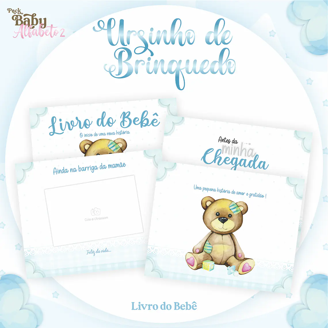 Arquivo Encadernação Baby Ursinho de Brinquedo  3