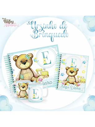 Arquivo Encadernação Baby Ursinho de Brinquedo 