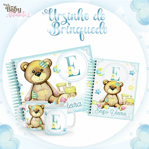 Arquivo Encadernação Baby Ursinho de Brinquedo 