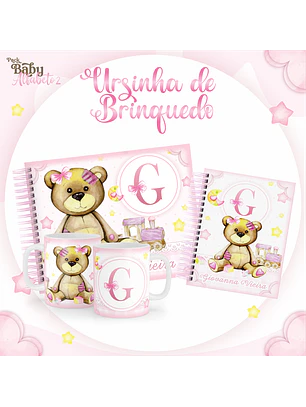 Arquivo Encadernação Baby Ursinha de Brinquedo 