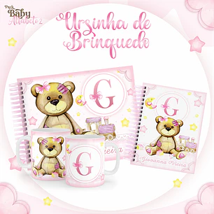 Arquivo Encadernação Baby Ursinha de Brinquedo 