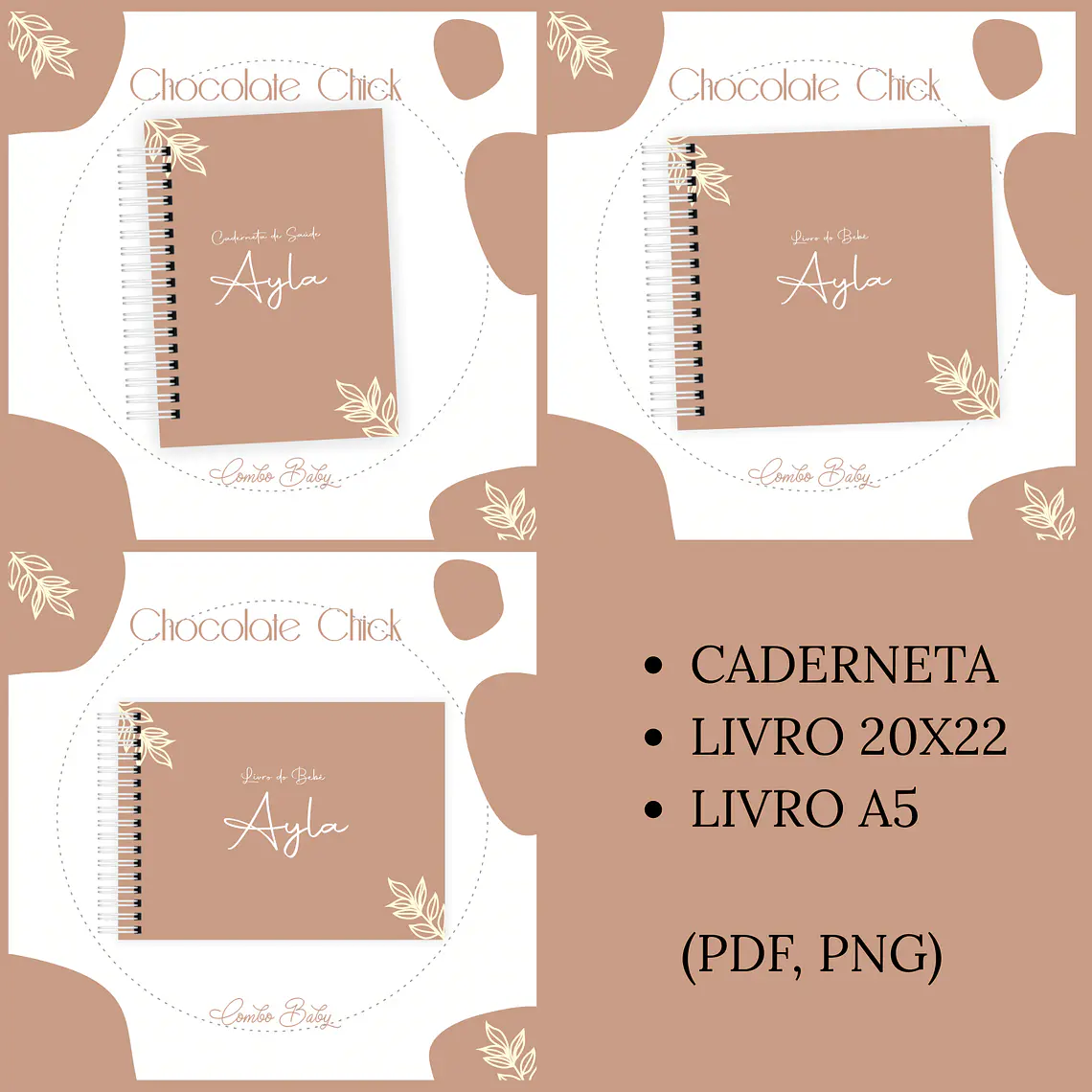Arquivo Encadernação Baby Chocolate Chick 1