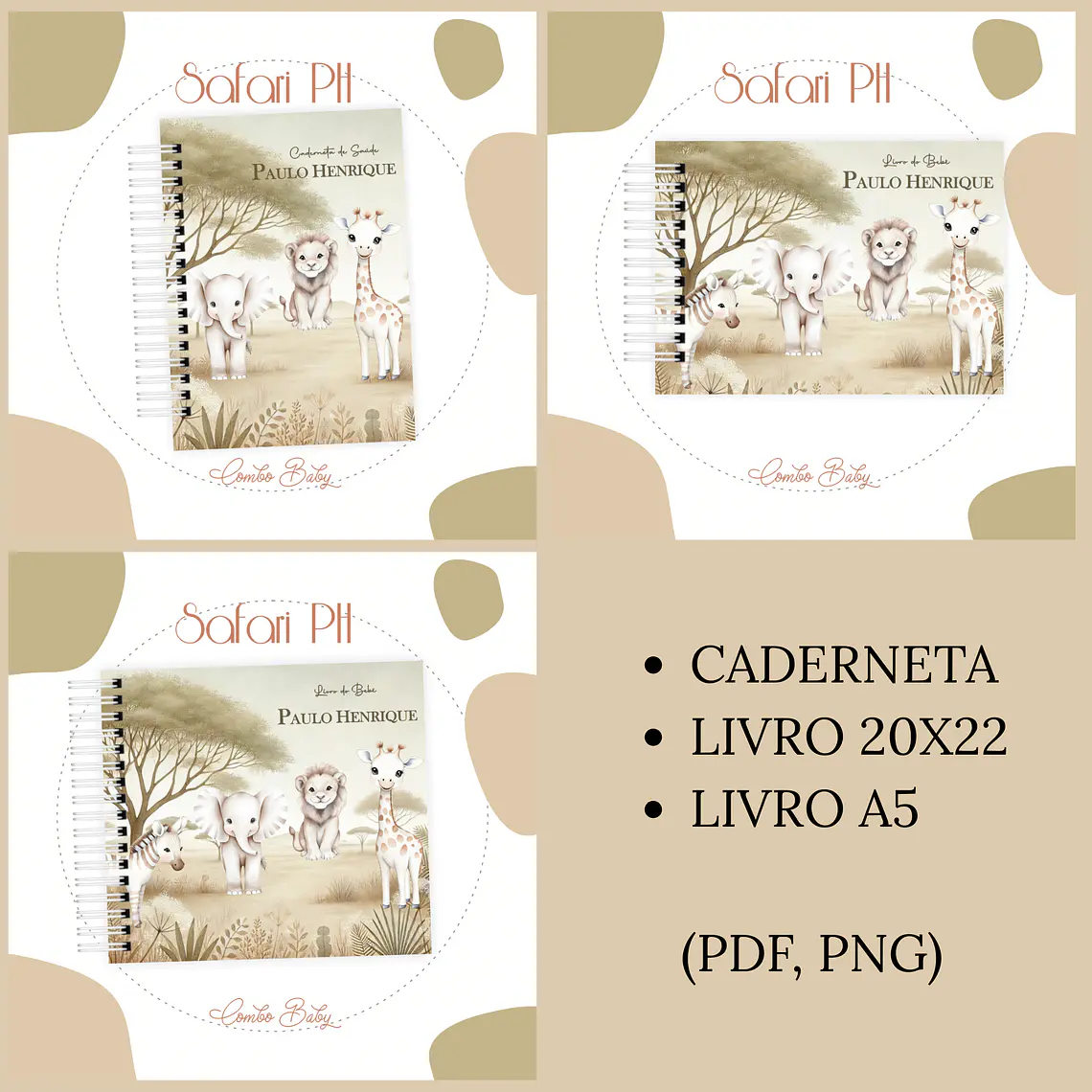 Arquivo Encadernação Baby Safari PH 1