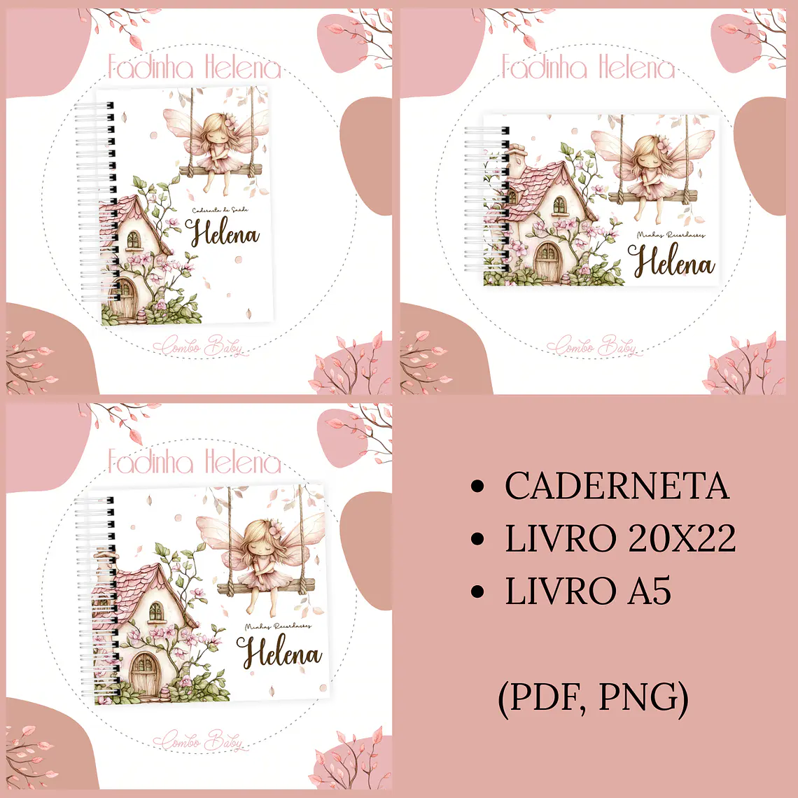 Arquivo Encadernação Baby Fadinha Helena 1