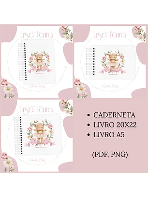 Arquivo Encadernação Baby Ursa Laura