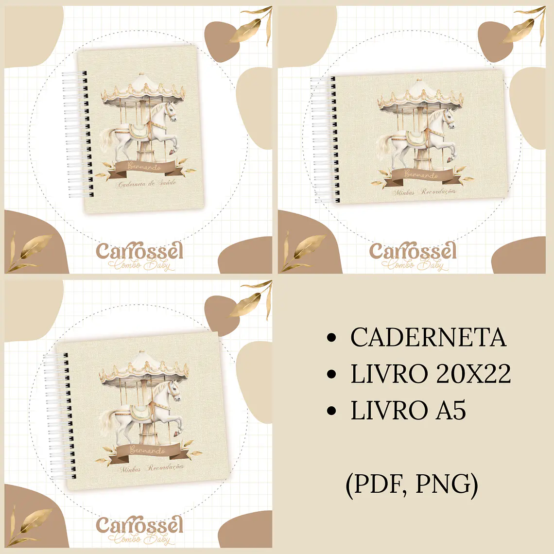 Arquivo Encadernação Baby Carrossel  1