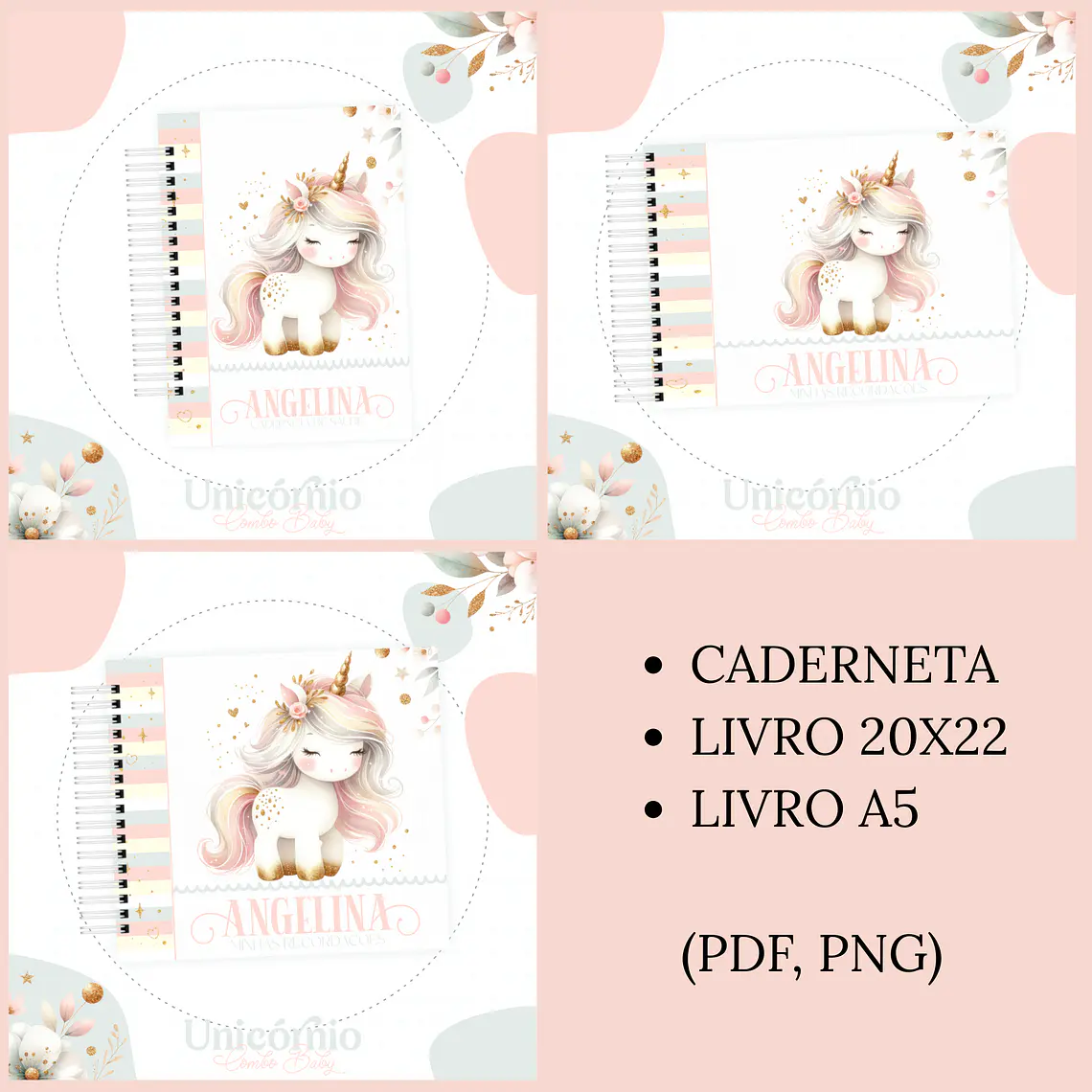 Arquivo Encadernação Baby Unicórnio 1