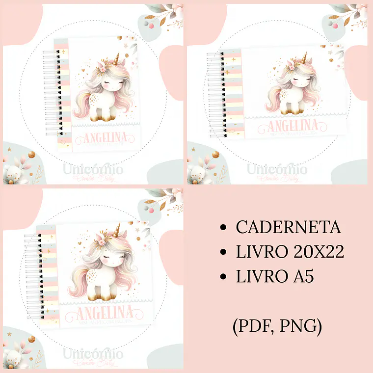Arquivo Encadernação Baby Unicórnio 1