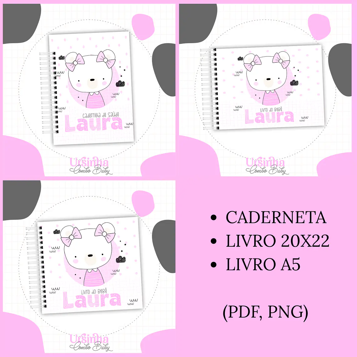 Arquivo Encadernação Baby Ursinha 1