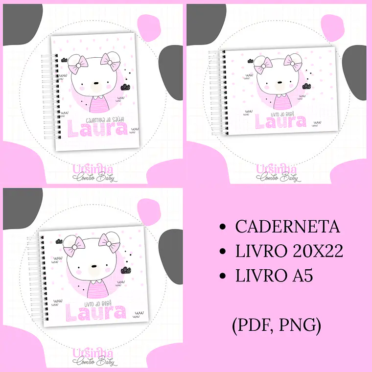 Arquivo Encadernação Baby Ursinha 1