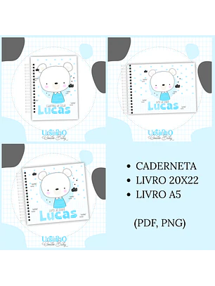 Arquivo Encadernação Baby Ursinho