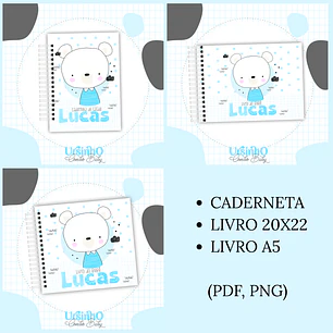 Arquivo Encadernação Baby Ursinho