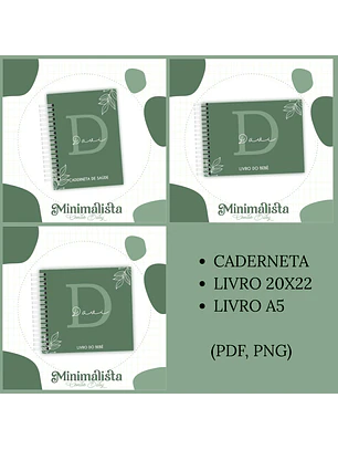 Arquivo Encadernação Baby Minimalista