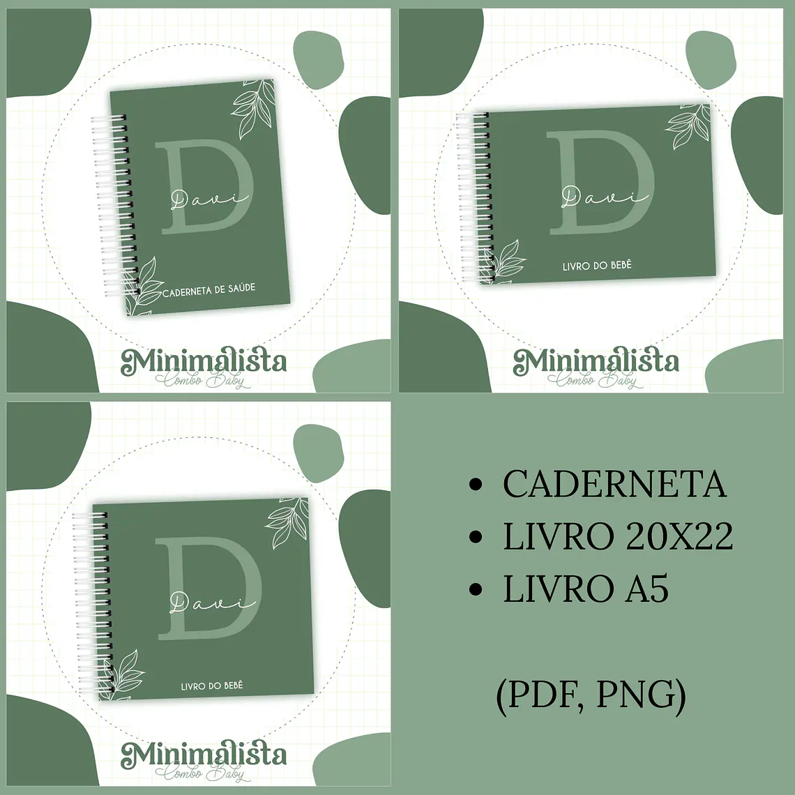 Arquivo Encadernação Baby Minimalista 1