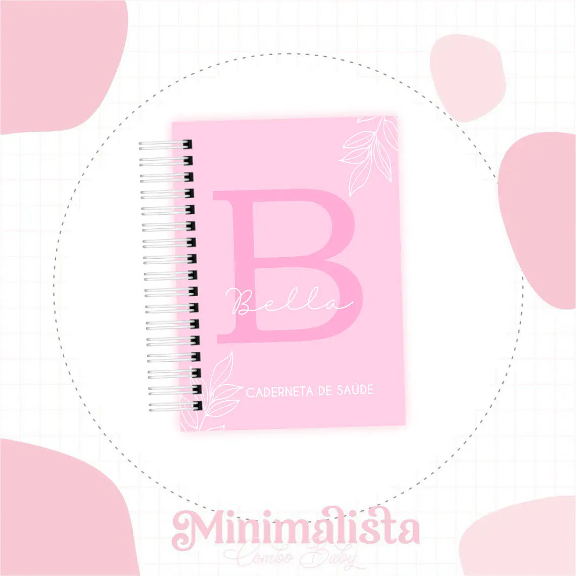 Arquivo Encadernação Baby Minimalista Rosa Bebê 2