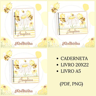 Arquivo Encadernação Baby Abelhinha