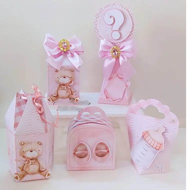 Arquivo de Corte Chá Revelação Azul e Rosa  2