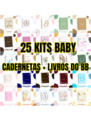 Combo 25 kits Cadernetas + Livros do bb