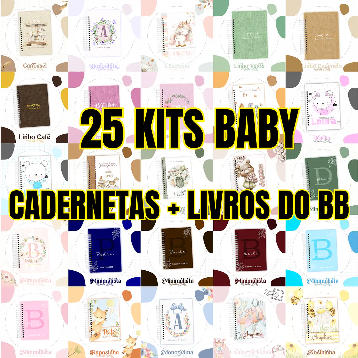 Combo 25 kits Cadernetas + Livros do bb 1