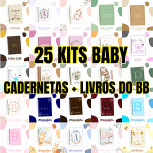 Combo 25 kits Cadernetas + Livros do bb