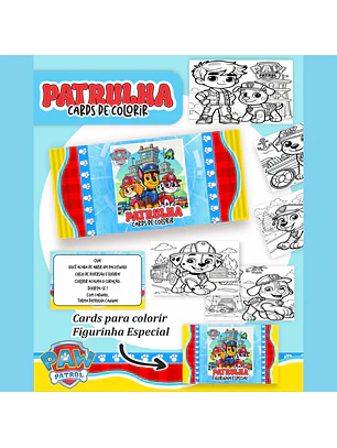 Arquivo Cards Para Colorir Patrulha Canina