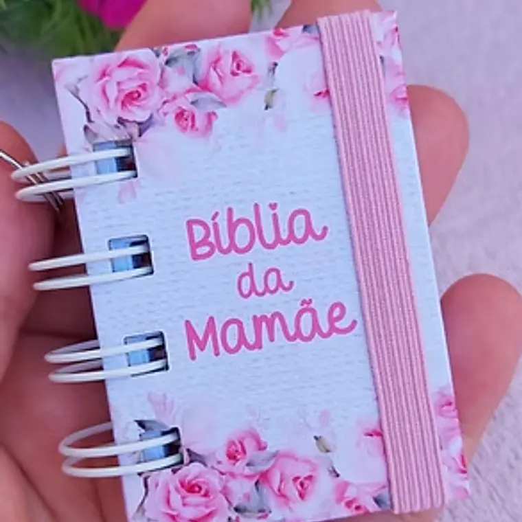 Combo Arquivos Mini Bíblia Chaveiro Dia das Mães 6