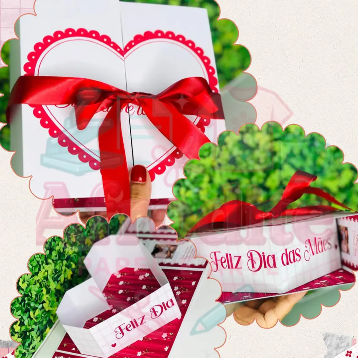 Arquivo Caixa Box Coração Dia das Mães - Canva 1