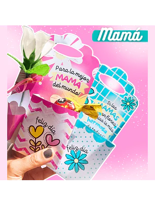 Arquivo de Corte porta flor e bombom Dia das Mães